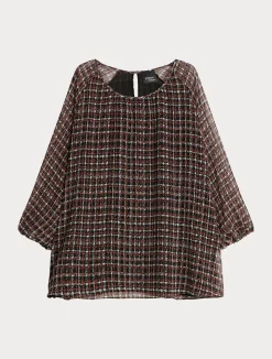 Blusa in georgette stampata*Marina Rinaldi Outlet
