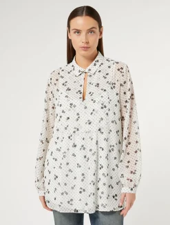 Blusa in georgette stampata*Marina Rinaldi Hot