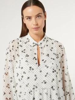 Blusa in georgette stampata*Marina Rinaldi Hot