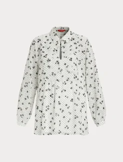 Blusa in georgette stampata*Marina Rinaldi Hot
