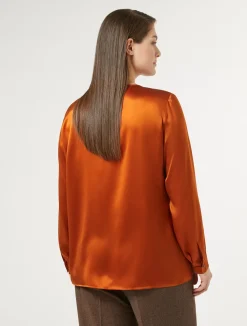 Blusa in raso di seta*Marina Rinaldi New