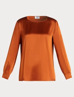 Blusa in raso di seta*Marina Rinaldi New