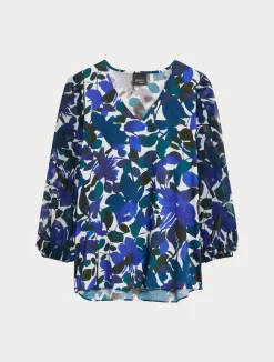 Blusa in twill e georgette*Marina Rinaldi Clearance