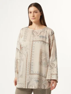 Blusa in twill stampato*Marina Rinaldi Best