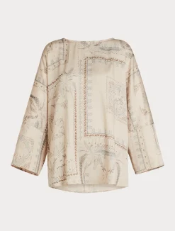 Blusa in twill stampato*Marina Rinaldi Best