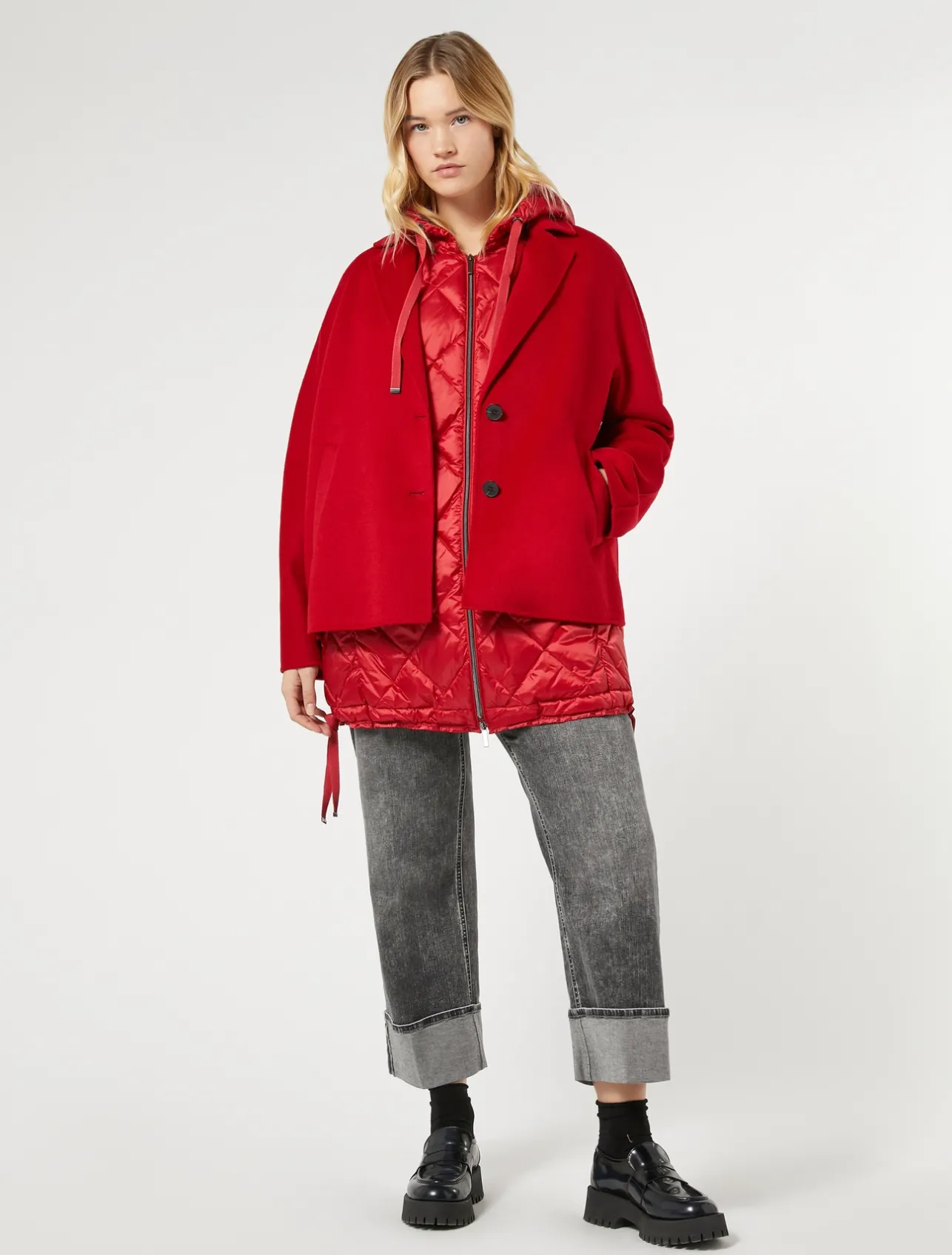 Caban in double di lana*Marina Rinaldi Discount