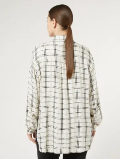 Camicia check con ricamo*Marina Rinaldi Online