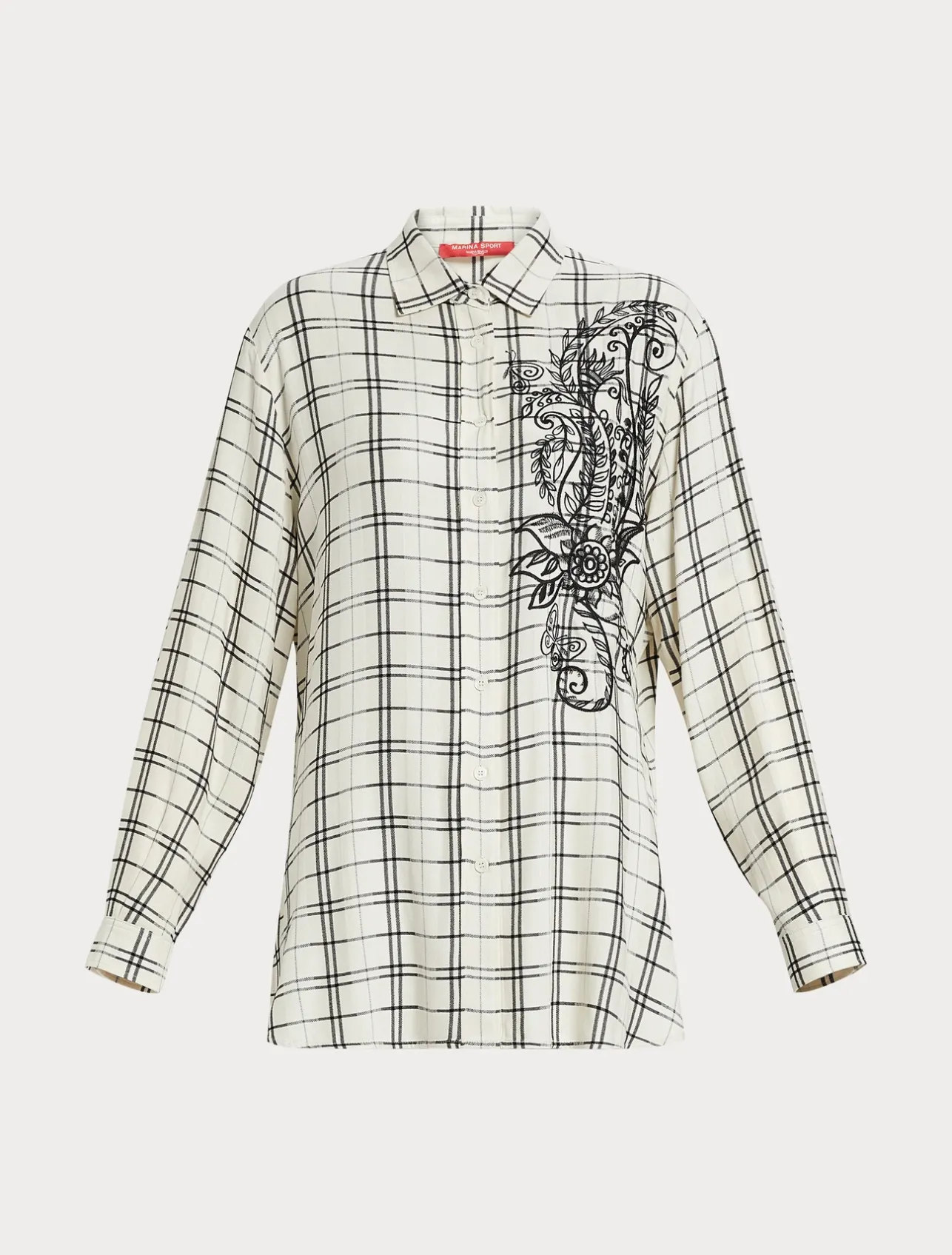 Camicia check con ricamo*Marina Rinaldi Online