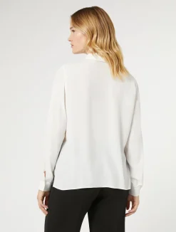 Camicia in crêpe de Chine di misto seta*Marina Rinaldi Fashion