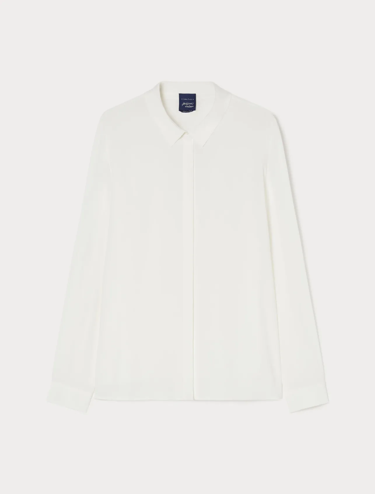 Camicia in crêpe de Chine di misto seta*Marina Rinaldi Fashion