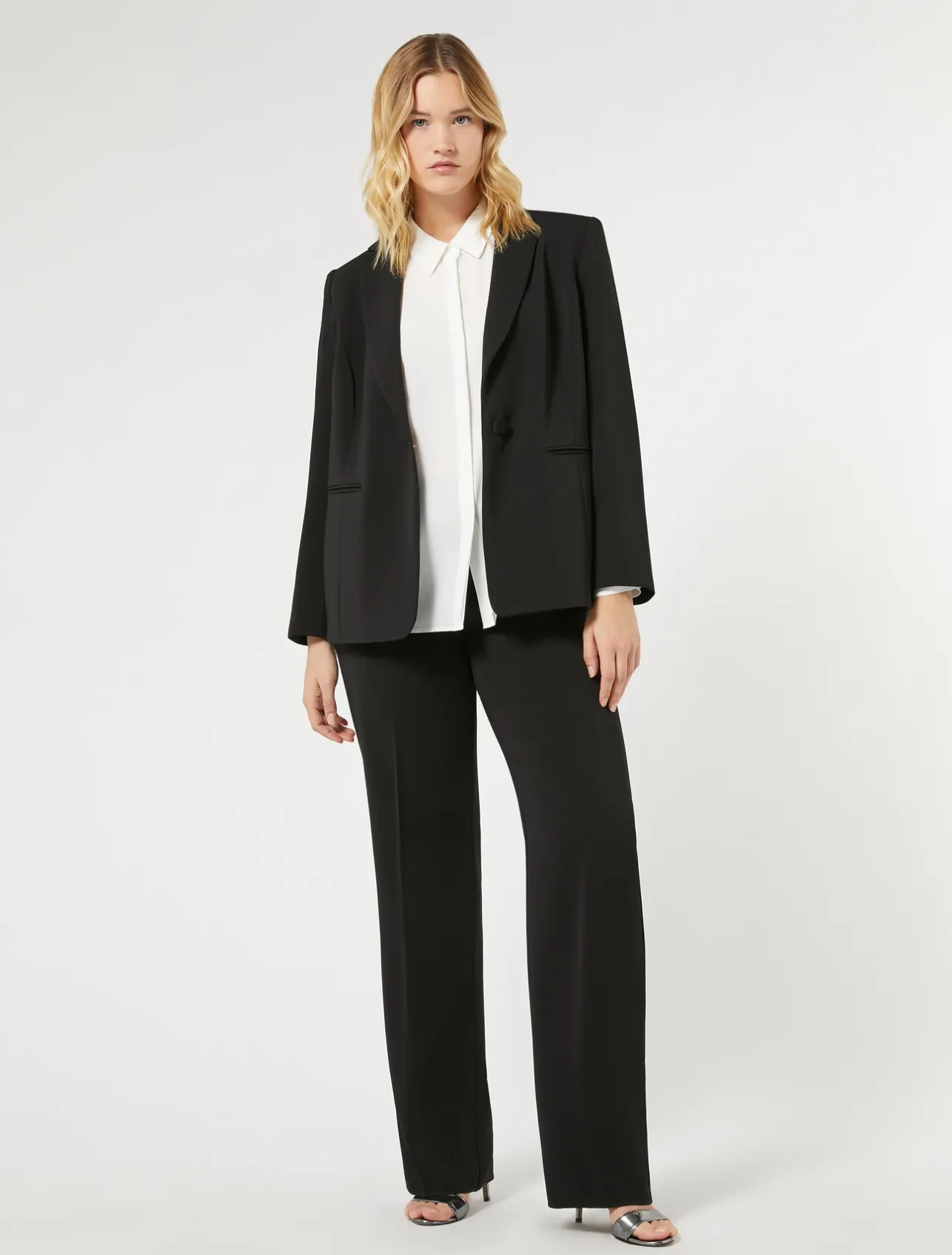 Camicia in crêpe de Chine di misto seta*Marina Rinaldi Fashion