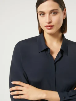 Camicia in crêpe de Chine di misto seta*Marina Rinaldi Hot