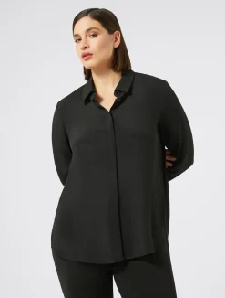 Camicia in crêpe de Chine di misto seta*Marina Rinaldi Discount