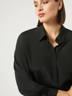 Camicia in crêpe de Chine di misto seta*Marina Rinaldi Discount
