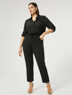 Camicia in crêpe de Chine di misto seta*Marina Rinaldi Discount