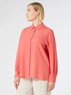 Camicia in crêpe de Chine di misto seta*Marina Rinaldi Online