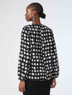 Camicia in crêpe de Chine di seta*Marina Rinaldi Sale