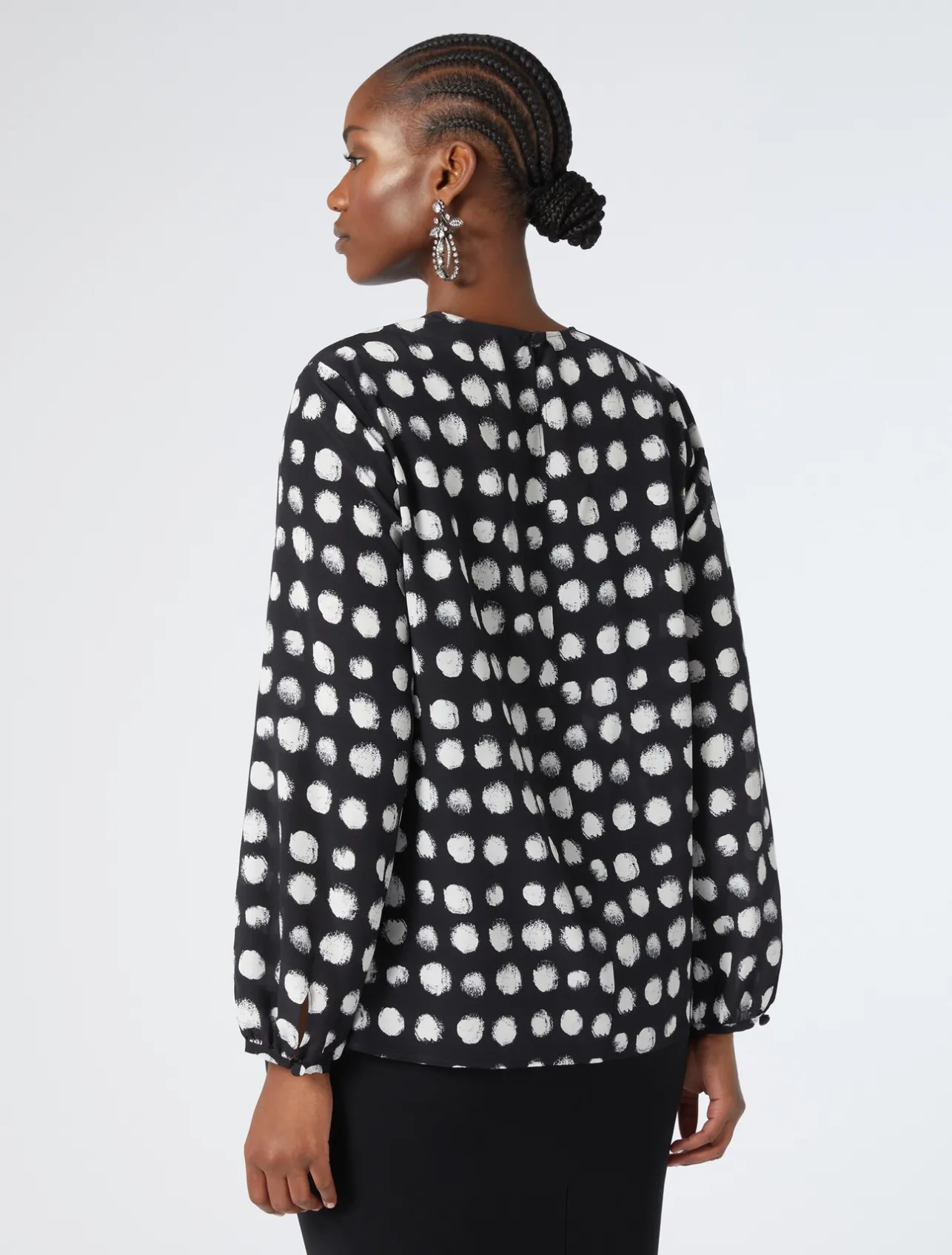 Camicia in crêpe de Chine di seta*Marina Rinaldi Sale