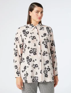 Camicia in crêpe de Chine di seta*Marina Rinaldi New