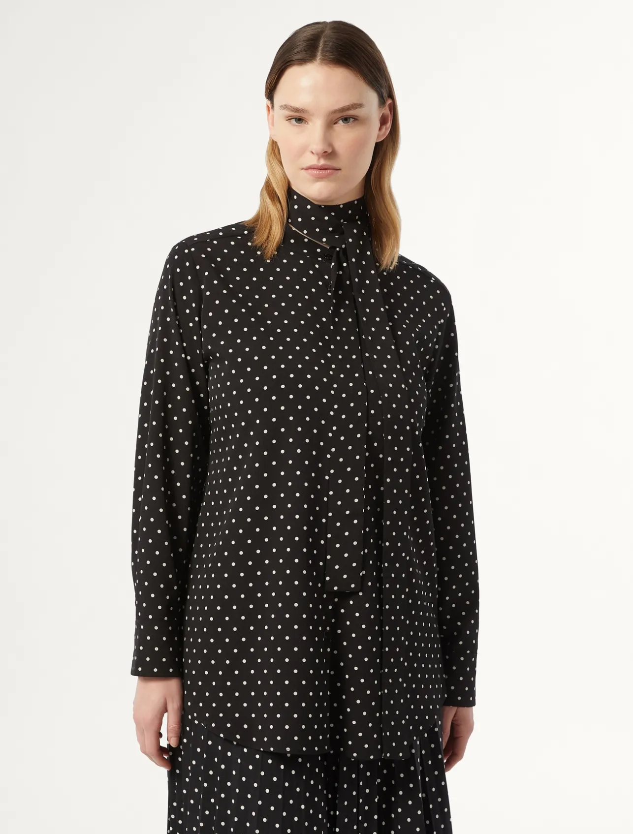 Camicia in crêpe de Chine stampato*Marina Rinaldi Clearance