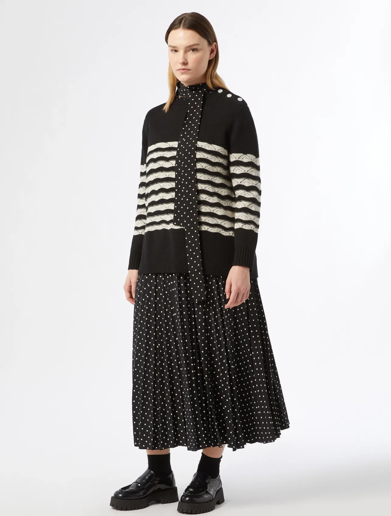 Camicia in crêpe de Chine stampato*Marina Rinaldi Clearance