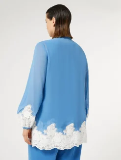 Camicia in georgette e pizzo con top*Marina Rinaldi Online