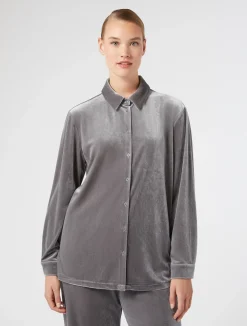 Camicia in jersey di velluto*Marina Rinaldi Best