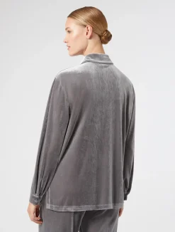 Camicia in jersey di velluto*Marina Rinaldi Best