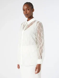 Camicia in organza ricamata*Marina Rinaldi Hot