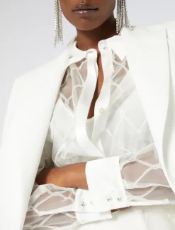 Camicia in organza ricamata*Marina Rinaldi Hot