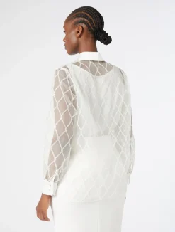 Camicia in organza ricamata*Marina Rinaldi Hot
