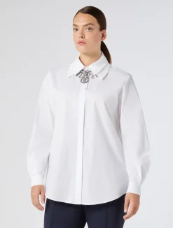 Camicia in popeline con colletto*Marina Rinaldi Outlet