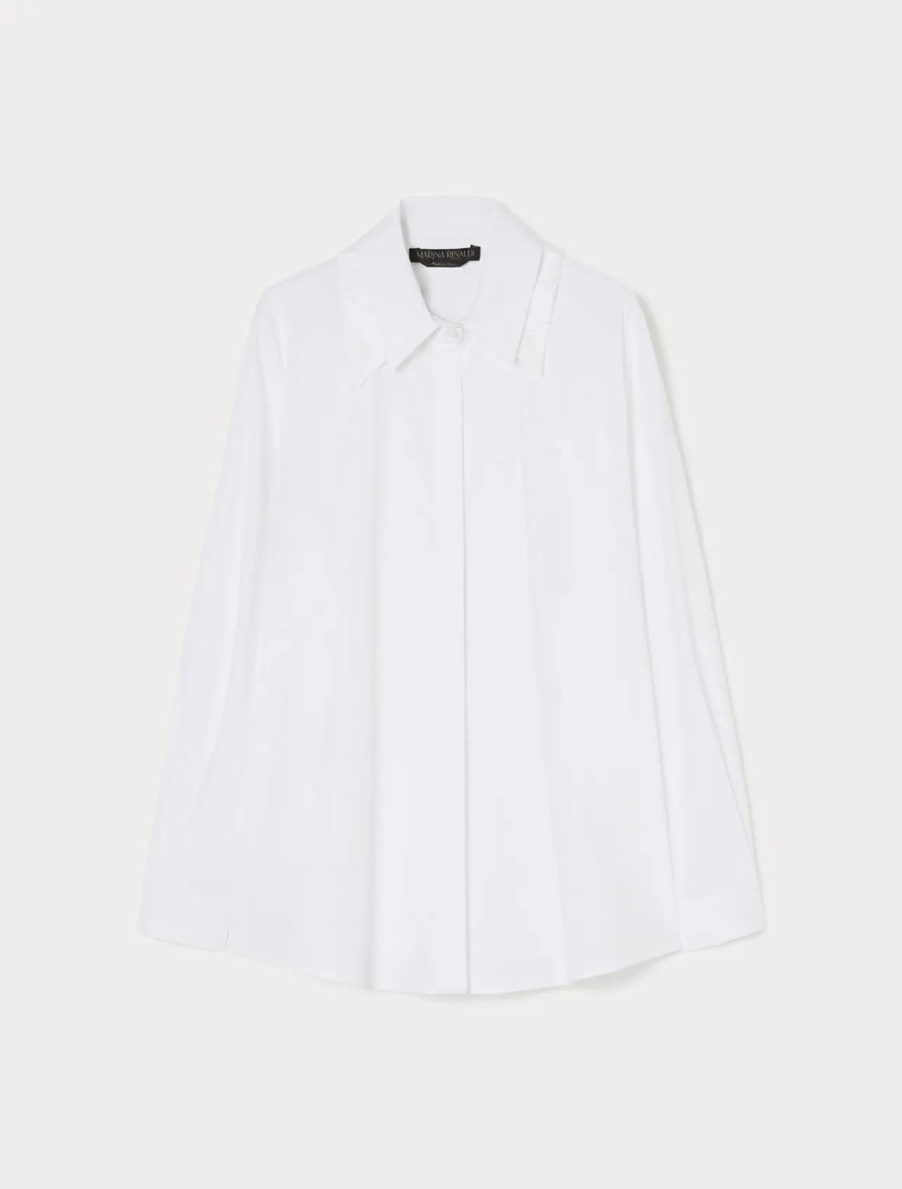 Camicia in popeline con colletto*Marina Rinaldi Outlet