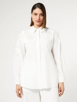 Camicia in popeline con paillettes*Marina Rinaldi Hot