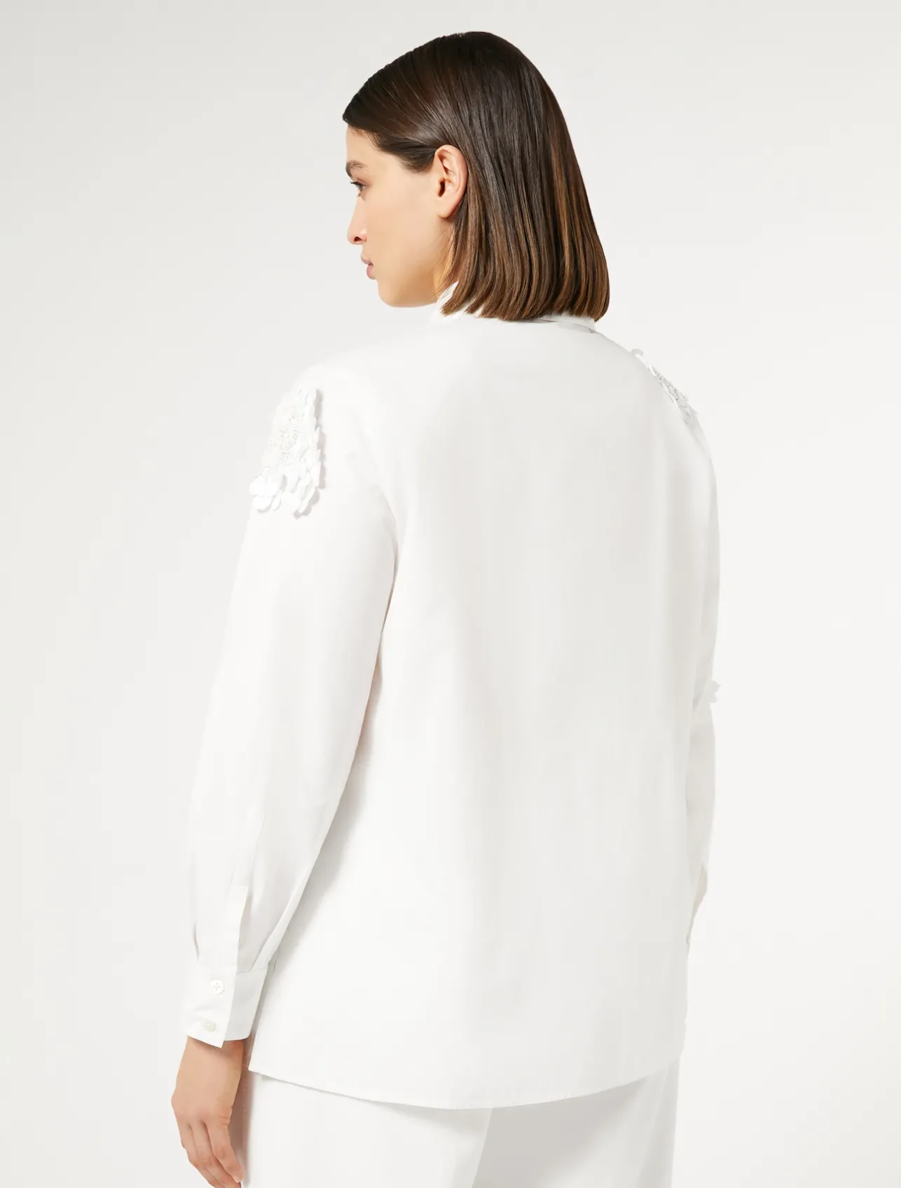 Camicia in popeline con paillettes*Marina Rinaldi Hot