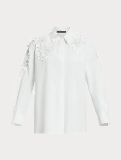 Camicia in popeline con paillettes*Marina Rinaldi Hot