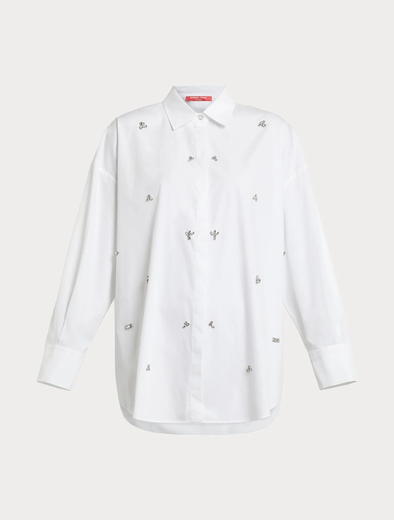 Camicia in popeline con ricamo*Marina Rinaldi Discount