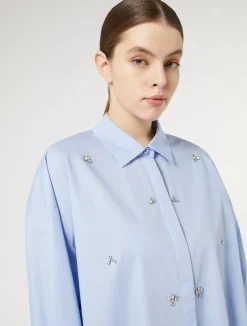 Camicia in popeline con ricamo*Marina Rinaldi Best