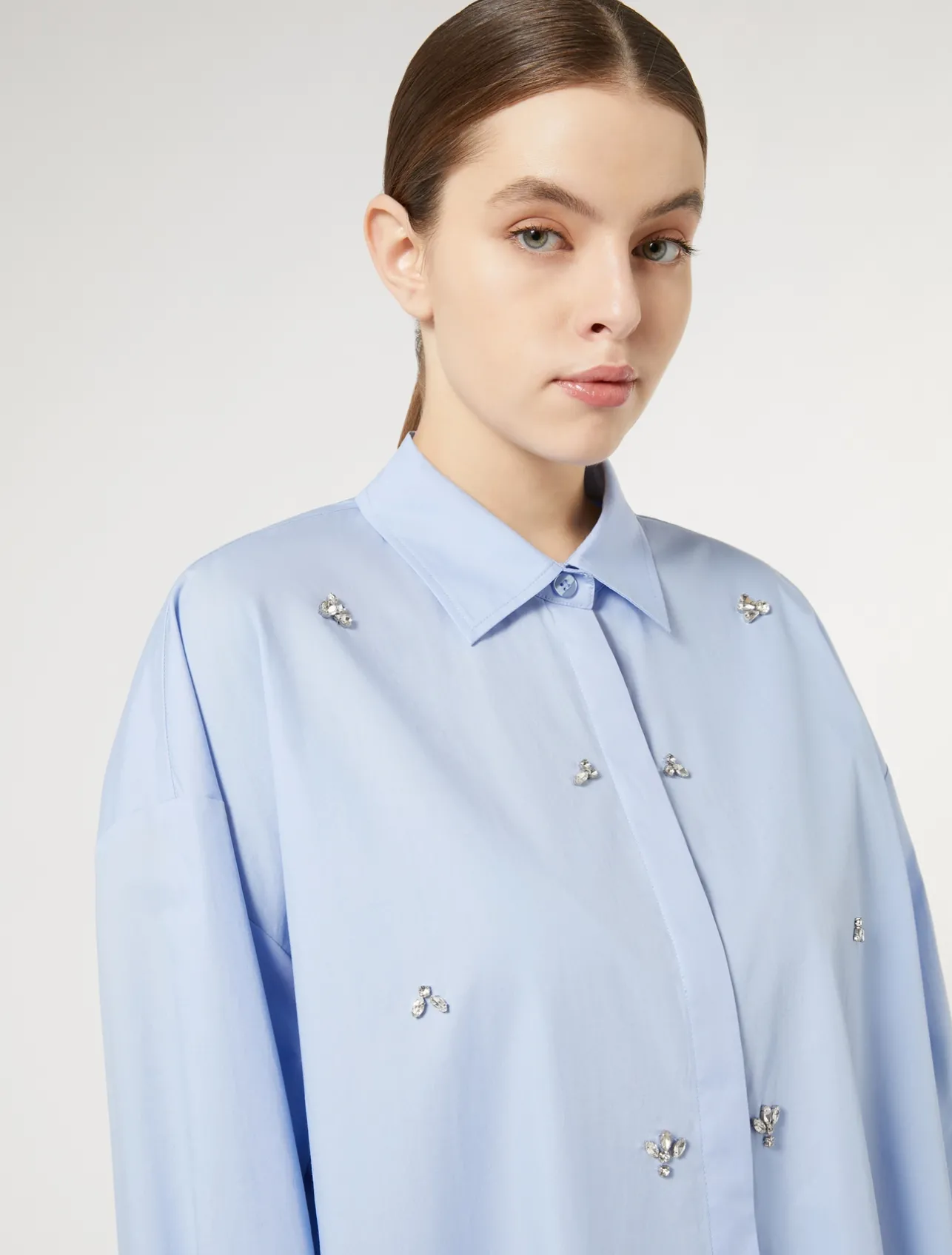 Camicia in popeline con ricamo*Marina Rinaldi Best