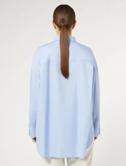 Camicia in popeline con ricamo*Marina Rinaldi Best