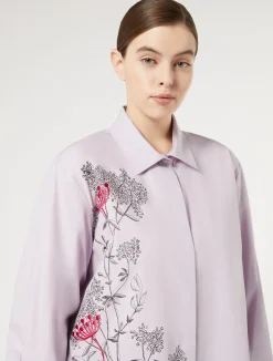 Camicia in popeline con ricamo*Marina Rinaldi Online