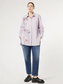 Camicia in popeline con ricamo*Marina Rinaldi Online