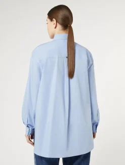 Camicia in popeline con ricamo*Marina Rinaldi Online