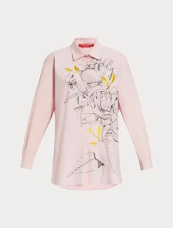 Camicia in popeline con ricamo*Marina Rinaldi Discount