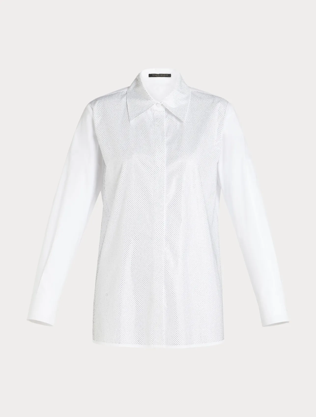 Camicia in popeline con strass*Marina Rinaldi Outlet