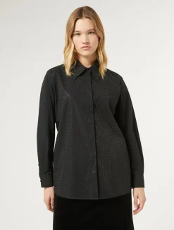 Camicia in popeline con strass*Marina Rinaldi Clearance