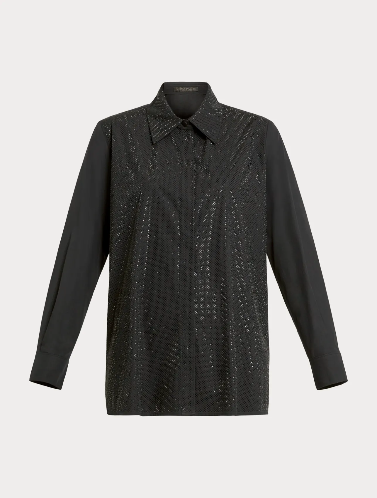 Camicia in popeline con strass*Marina Rinaldi Clearance