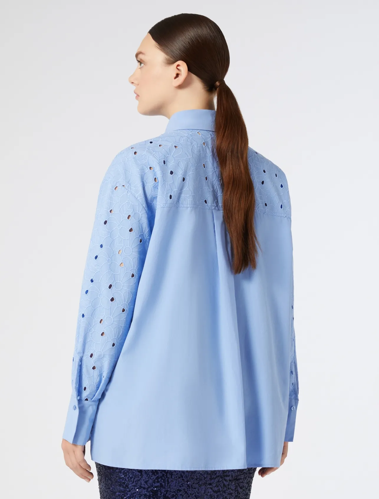 Camicia in popeline ricamato*Marina Rinaldi Outlet