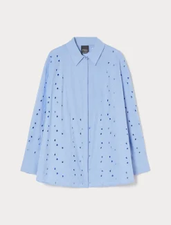 Camicia in popeline ricamato*Marina Rinaldi Outlet