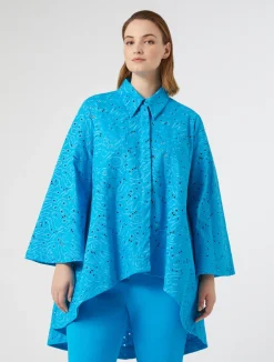 Camicia in popeline sangallo*Marina Rinaldi New